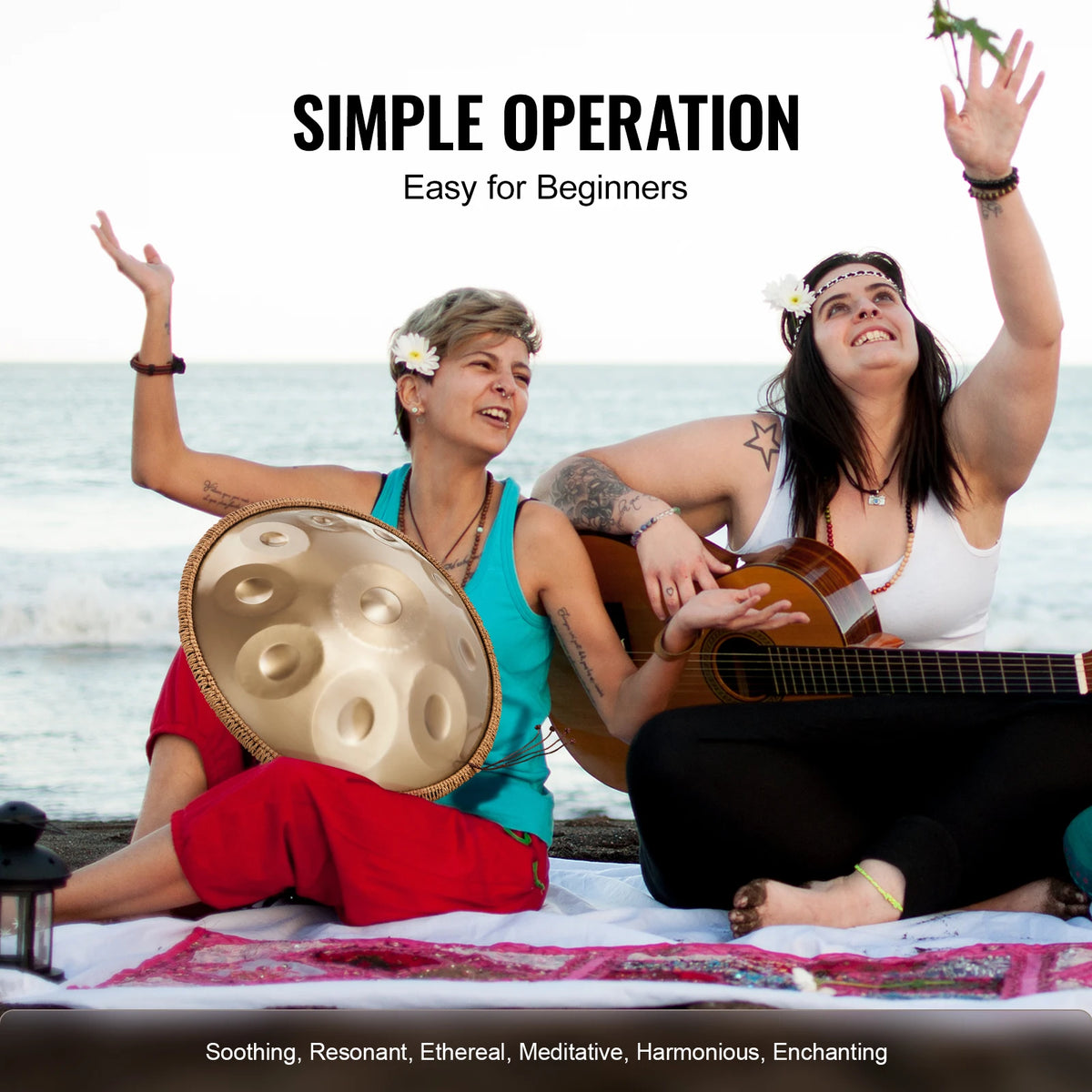 SucceBuy Steel Handpan Drum For Relaxation And Healing Sound