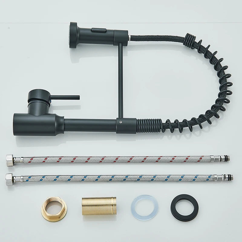 Rozin Pull Down Kitchen Faucet With Hot Cold Water