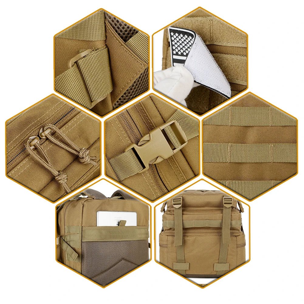 ReFire Gear Tactical Backpack Molle Pack EDC for Outdoor Trekking