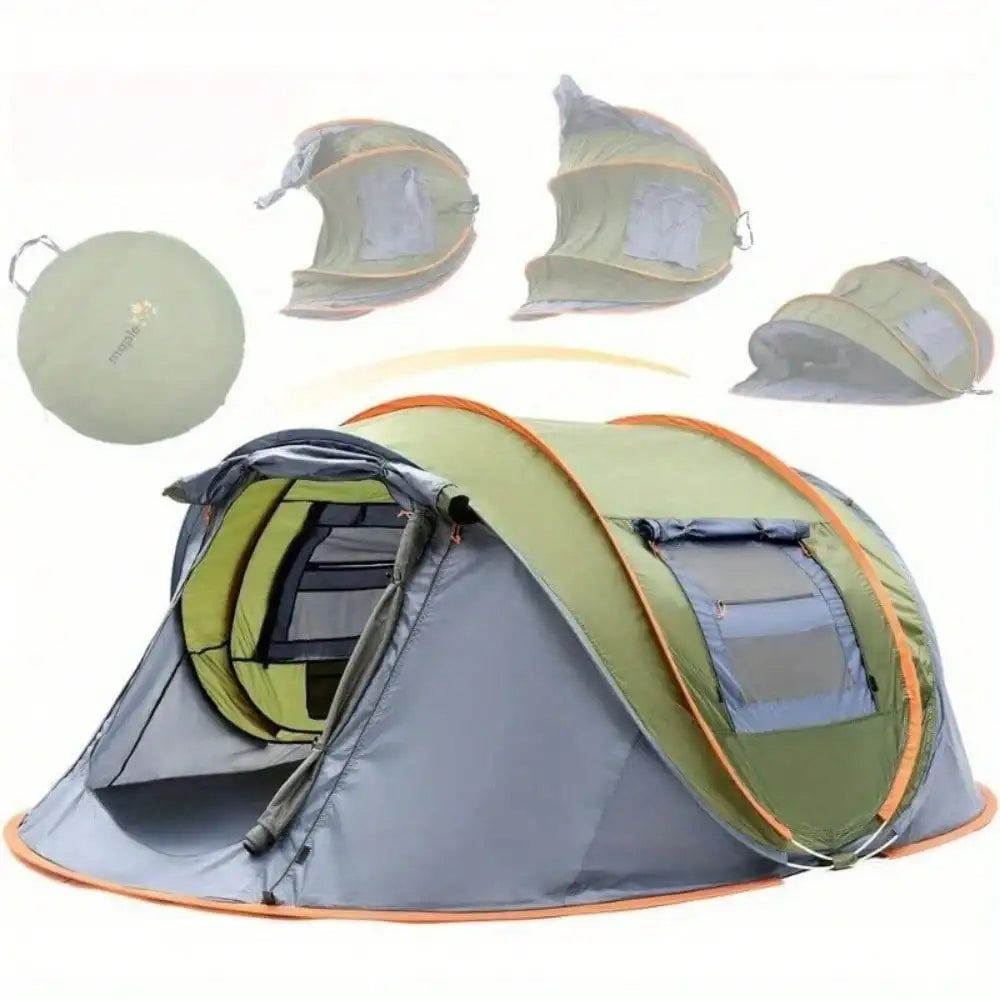 Easy Pop Up Camping Tent With Two Doors UPF50 Waterproof