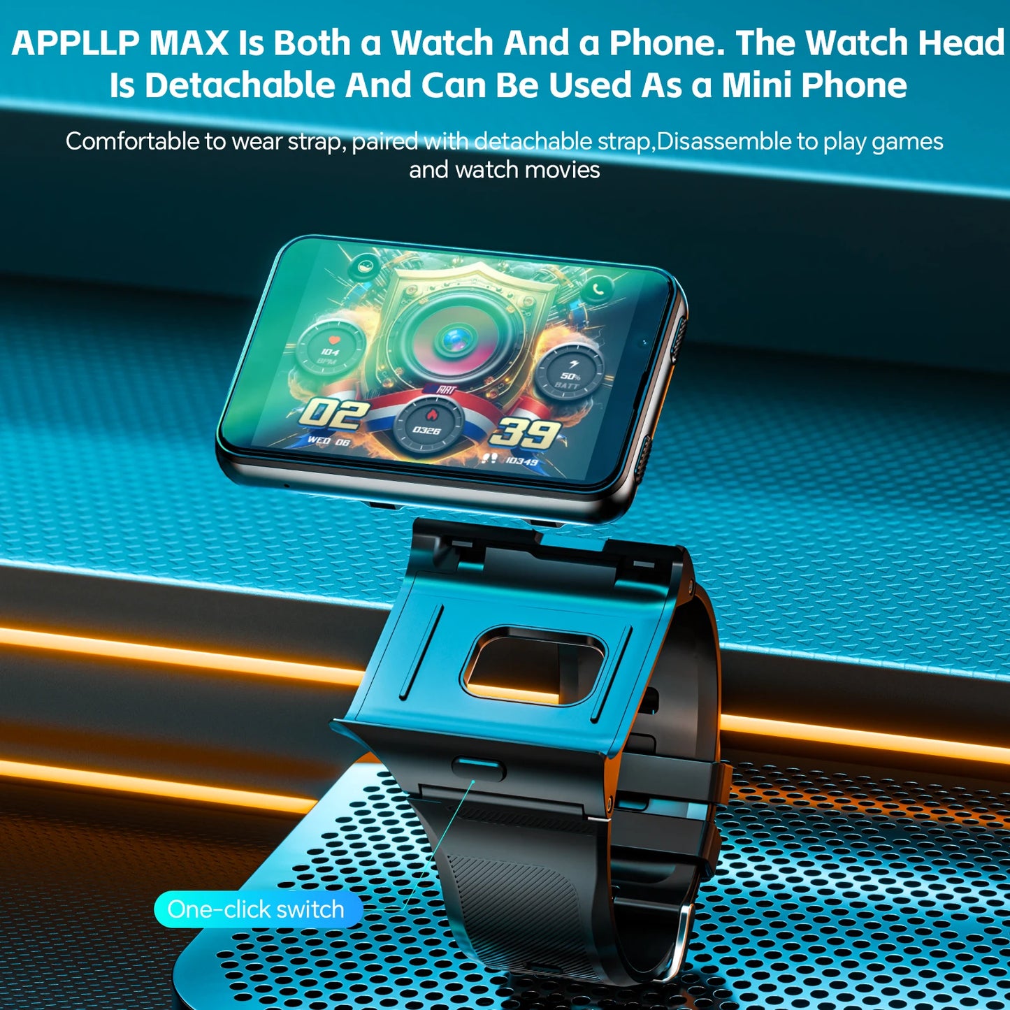 LOKMAT APPLLP MAX Android Smartwatch with 4G Dual Camera Video Calls