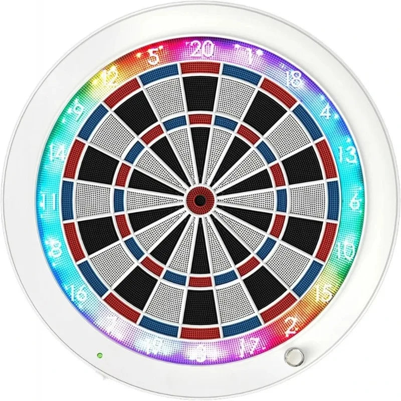 3S White Edition LED Bluetooth Dartboard for Home Games