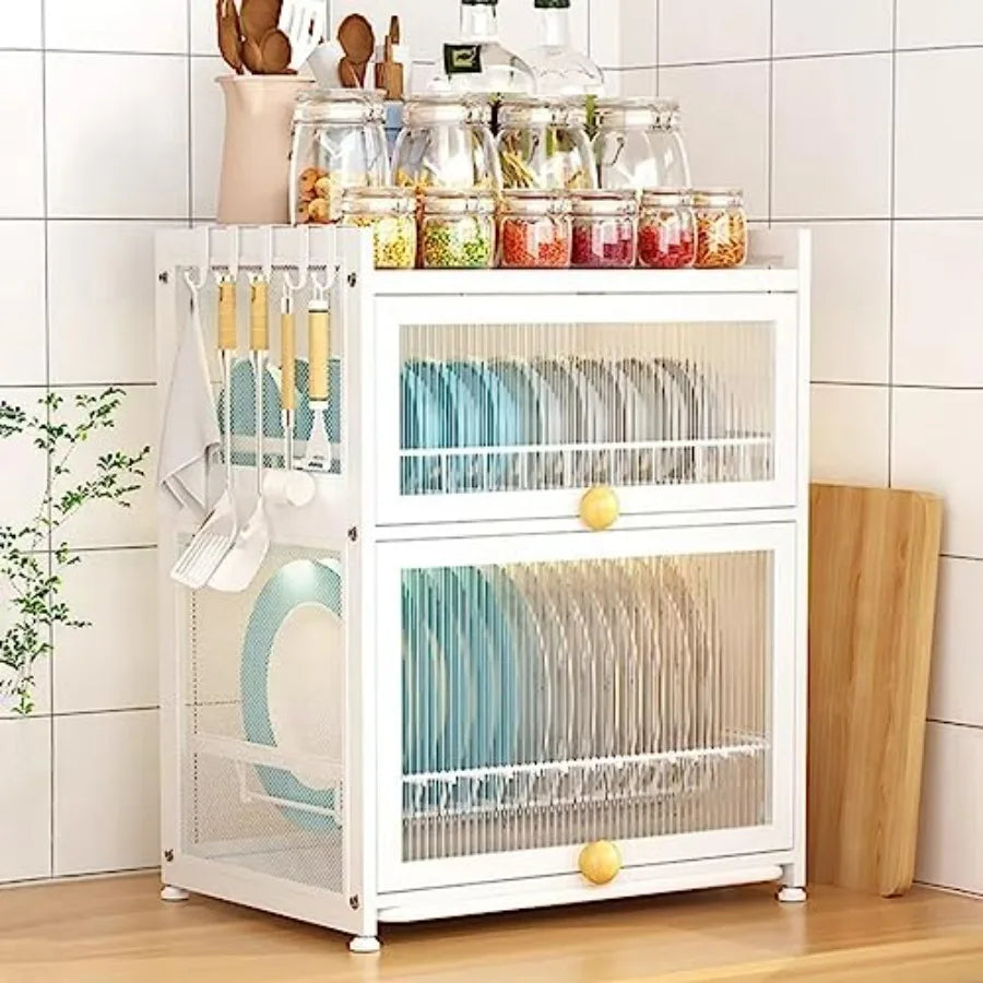 Stainless Steel Dish Drying Rack 2-Tier for Kitchen Counter