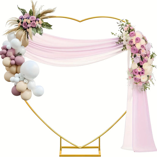 Heart Shape Wedding Metal Arch Backdrop For Photobooth Props