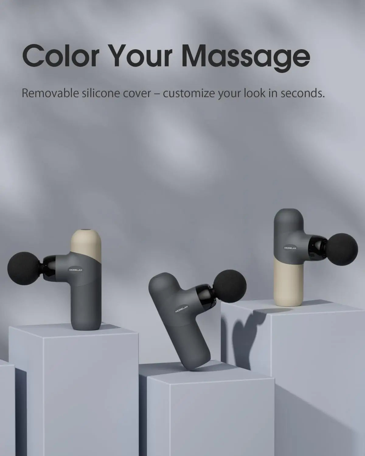 Portable Deep Tissue Massage Gun 6 Heads And Four Speeds