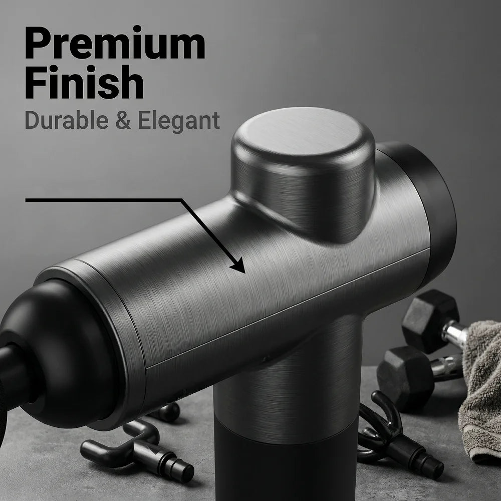 Muscle Recovery Massage Gun With 8 Speeds And Attachments