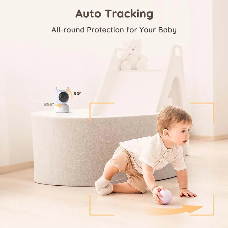 BOIFUN 2K WiFi Video Baby Monitor With Night Vision
