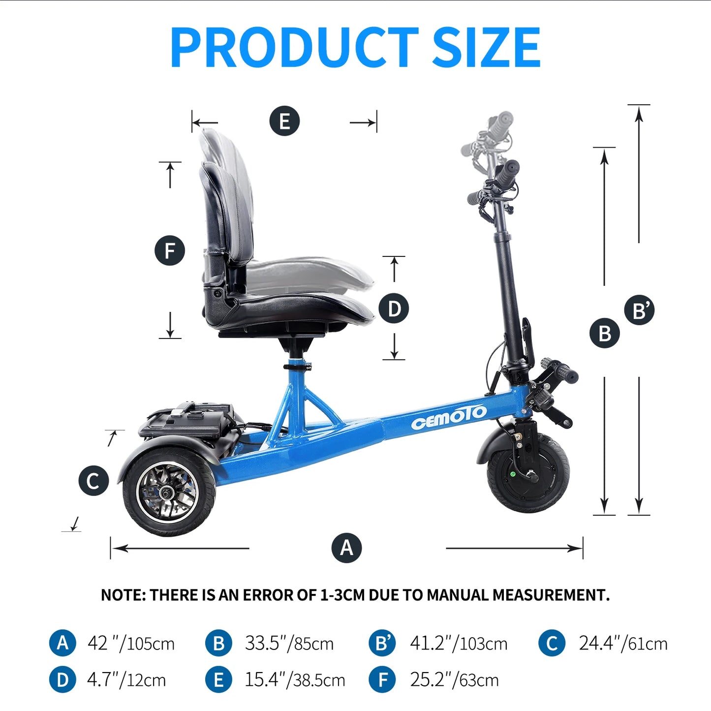 Aluminum Li battery 3-Wheel Foldable Scooter,Lightweight Li-ion E scooter,electric mobility scooter for elderly man or woman