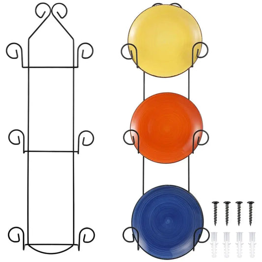 Plate Wall Hangers 2 Pack for Display Racks and Mounting