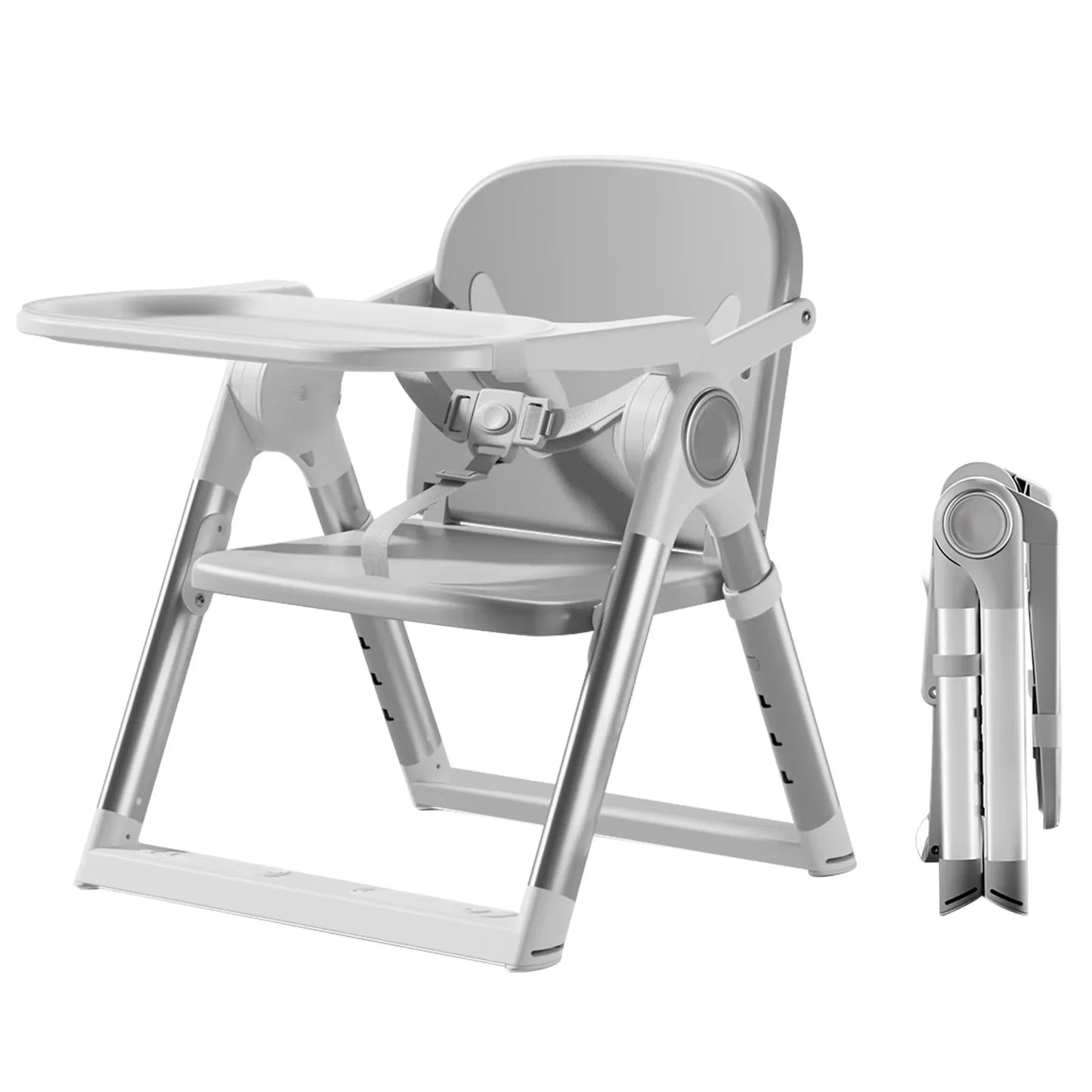 Baby Folding Booster Seat High Chair Portable Feeding For 6 Months To 3 Years