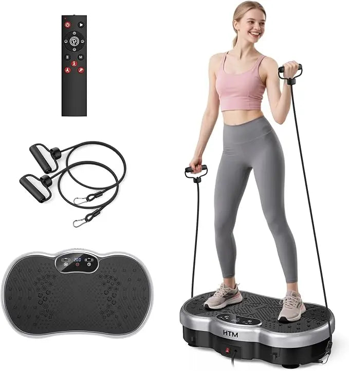 HTMM Fitness Vibration Plate Exercise Machine For Full Body Toning