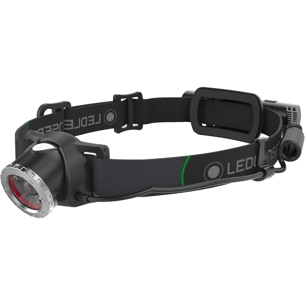MH10 Rechargeable Headlamp - Black, 600 Lumens - High Weight-to-Lumen Ratio LED Headlamp - 120-Hour