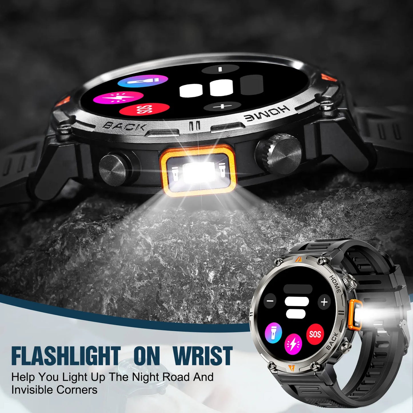EIGIIS KE3 Bluetooth Call Smartwatch for Men Heart Rate Monitor