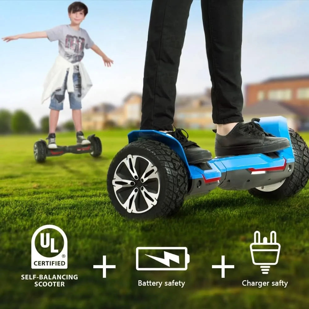 Warrior All Terrain Hoverboard With Bluetooth Speakers And LED Lights