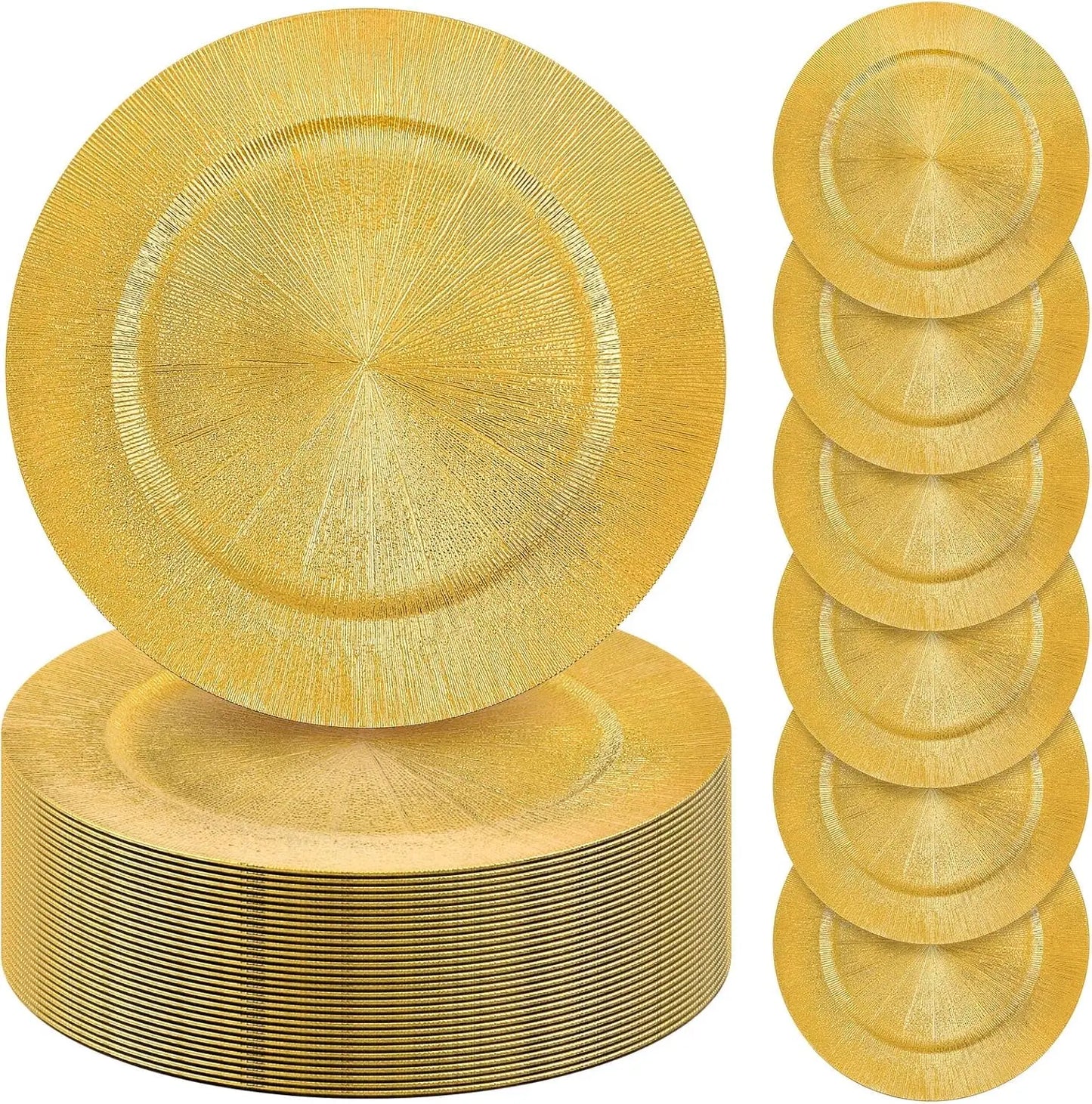 Charger Plates Set 100 Pieces for Weddings and Events