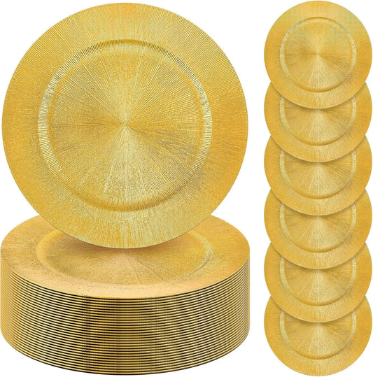 Charger Plates Set 100 Pieces for Weddings and Events