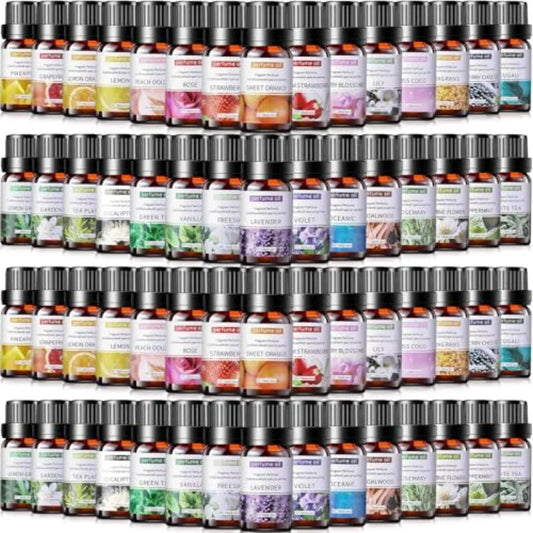 26 Pcs Essential Oils Set 10ml Fragrance Oil Aromatherapy Kit for Diffuser Humidifier Aromatherapy-Oils for Candle Making