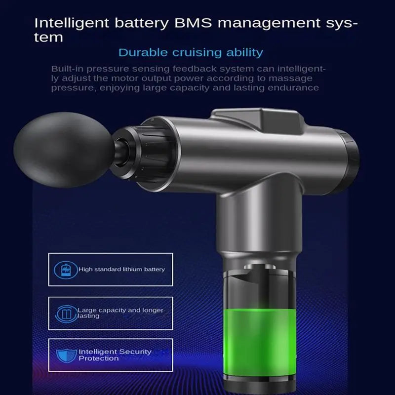 Professional Massage Gun With 8 Attachments For Deep Tissue Relief