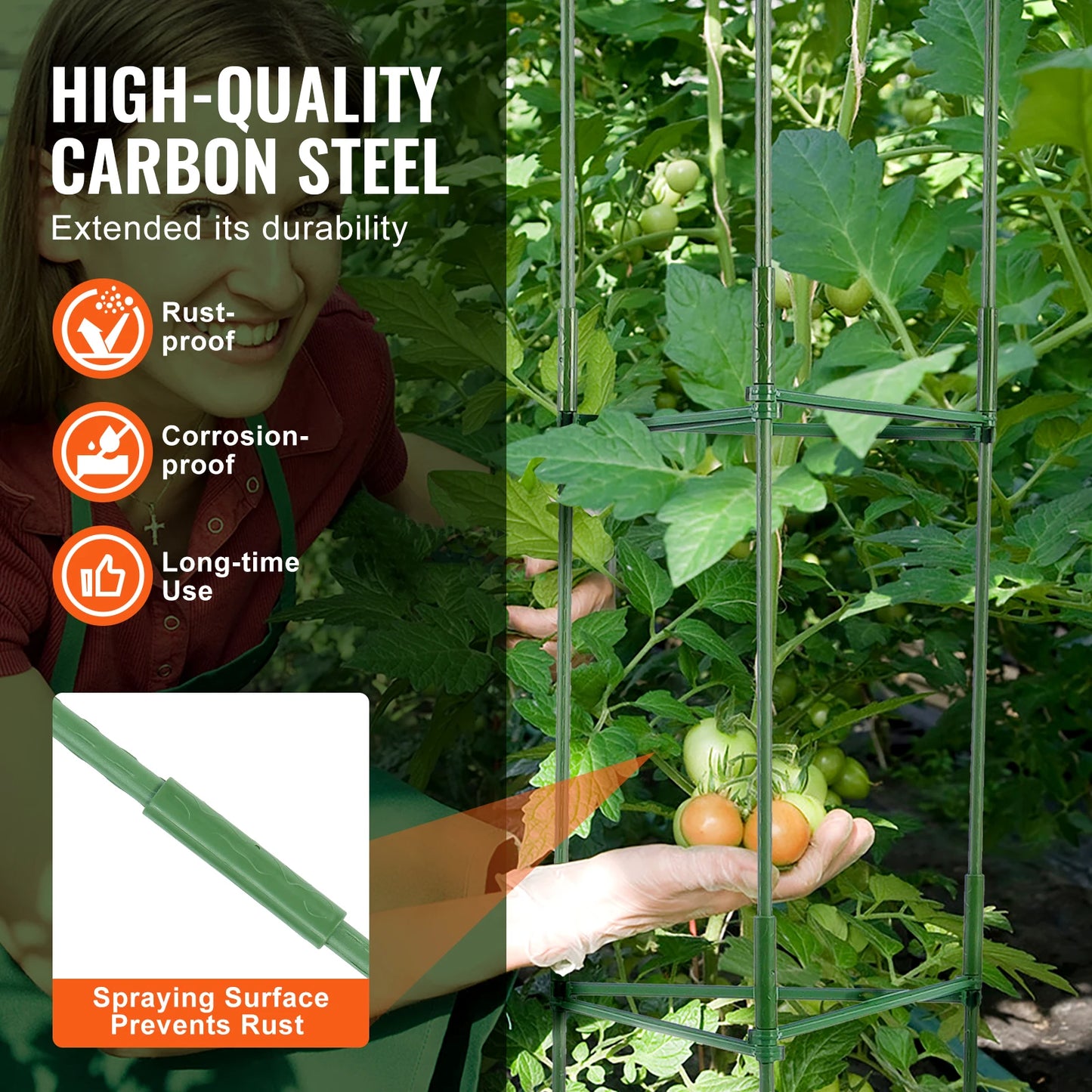 SucceBuy Tomato Cages For Garden Trellis And Plant Support