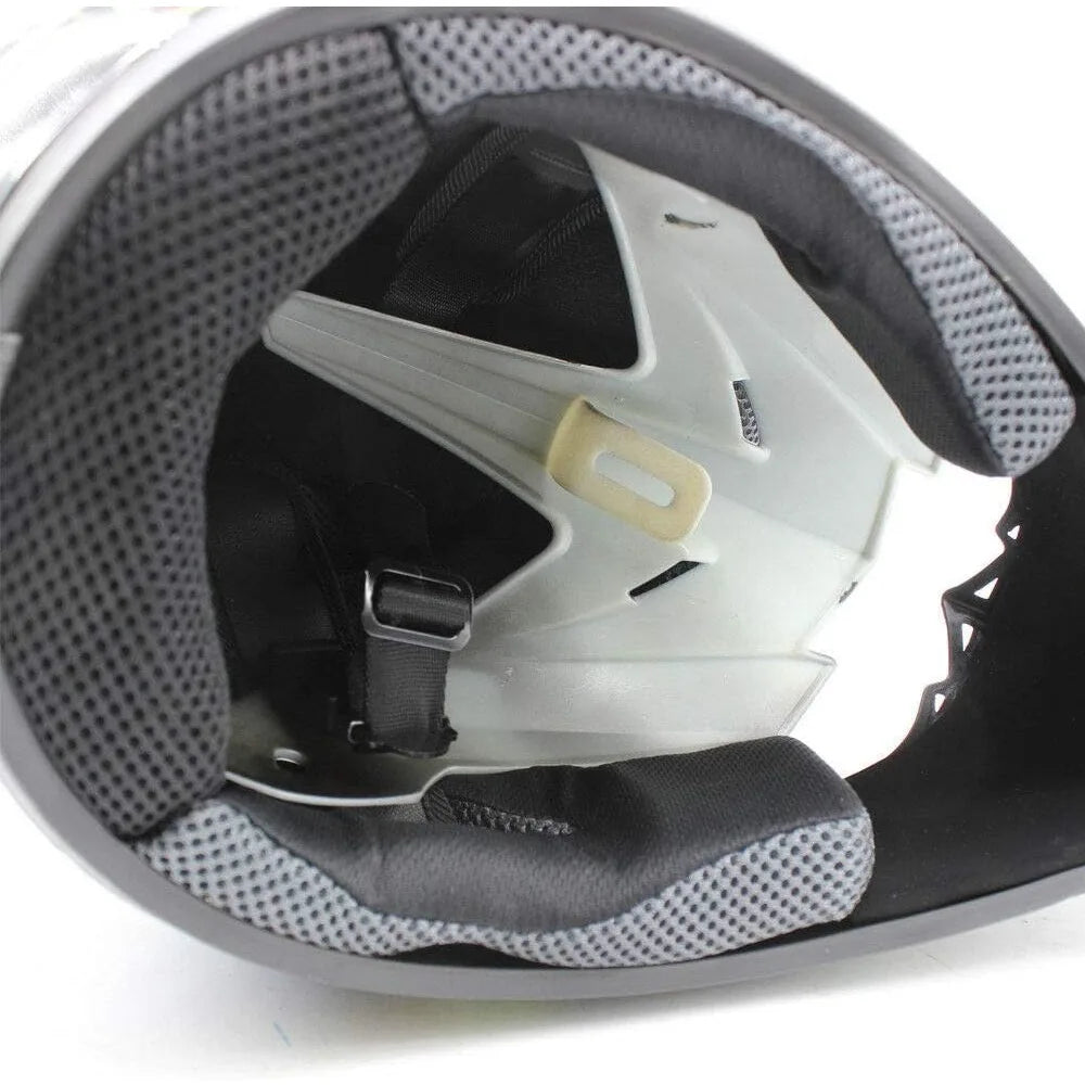 Motocross Helmet Kit Size L 57-58cm/22.44-22.83in - ABS Foam Sponge Fiber Fabric,Injection Moulding Painting,W/ Goggles & Gloves