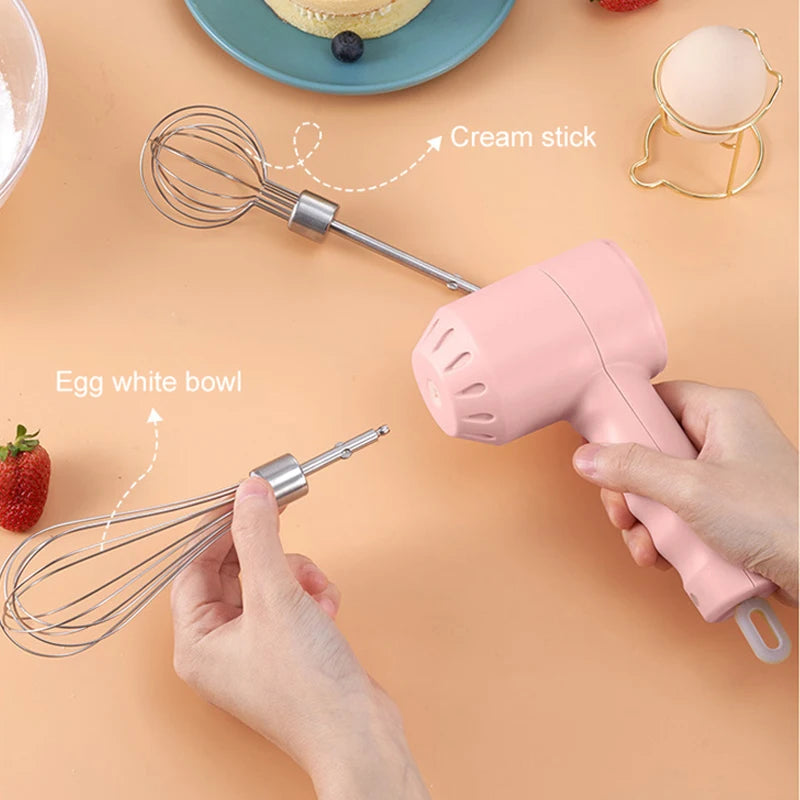 BALASHOV Wireless Handheld Electric Food Mixer 3 Speed Portable Blender