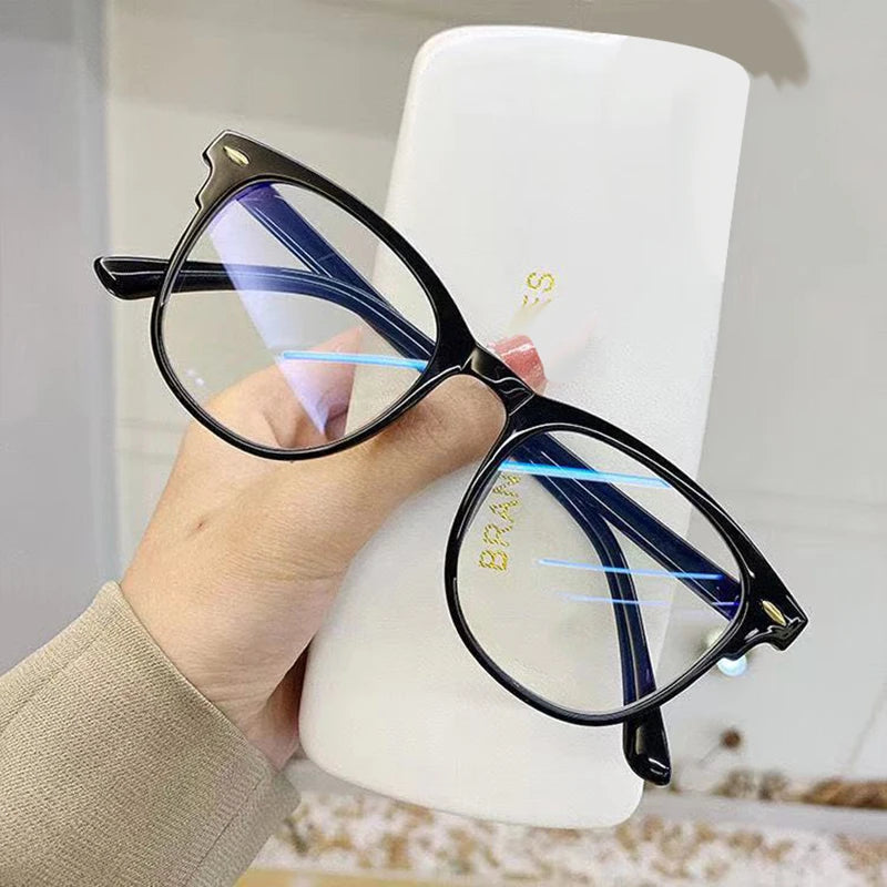 3 Pcs Set Unisex Transparent Anti Blue Light Round Glasses