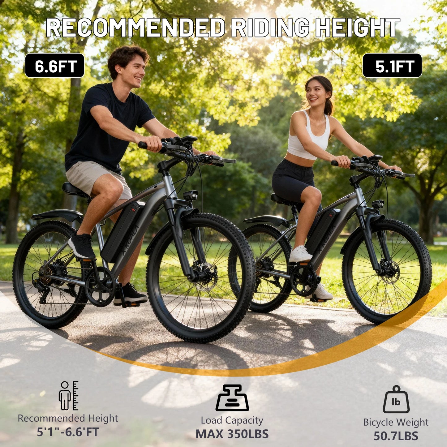 X-koala 7-Speed Electric Mountain Bike 55 Mile Range