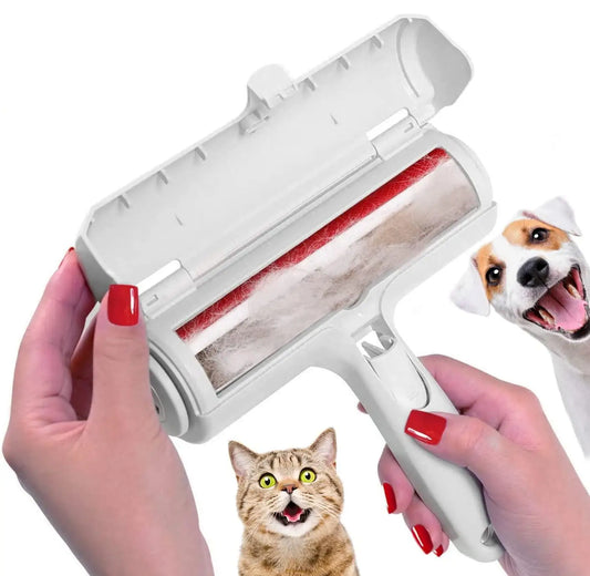 Pet Hair Remover Roller Self Cleaning Base For Furniture