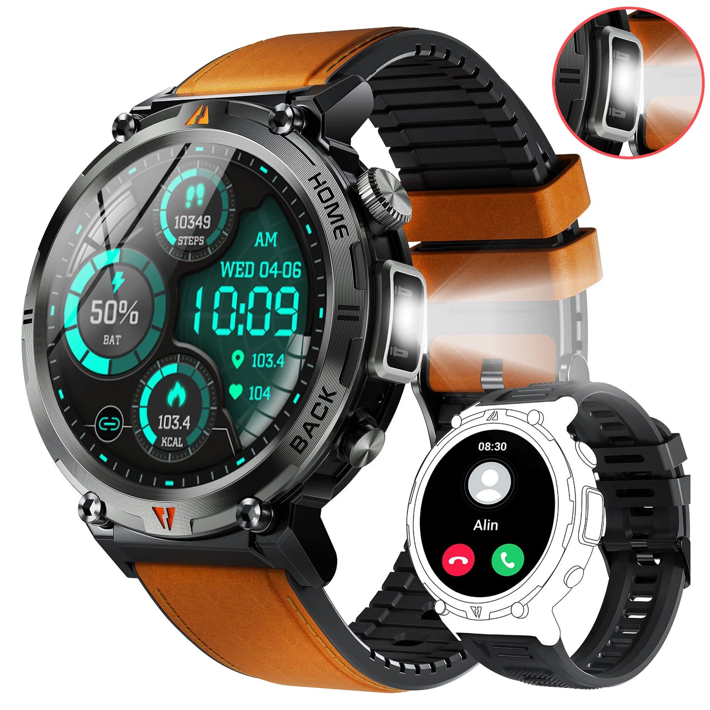 EIGIIS KE3 Smartwatch Bluetooth Call Health Monitor Heart Rate