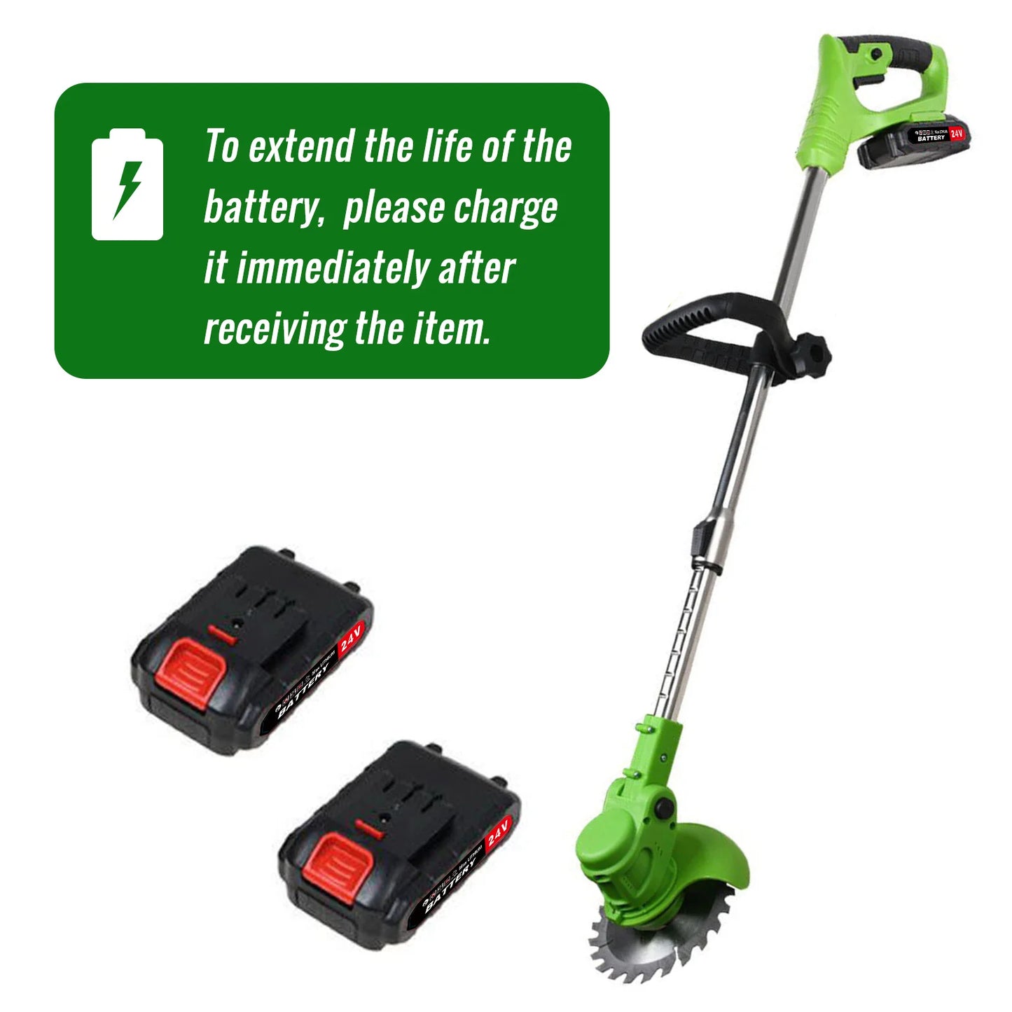 Cordless Weed Trimmer 2 In 1 With Charger And Batteries