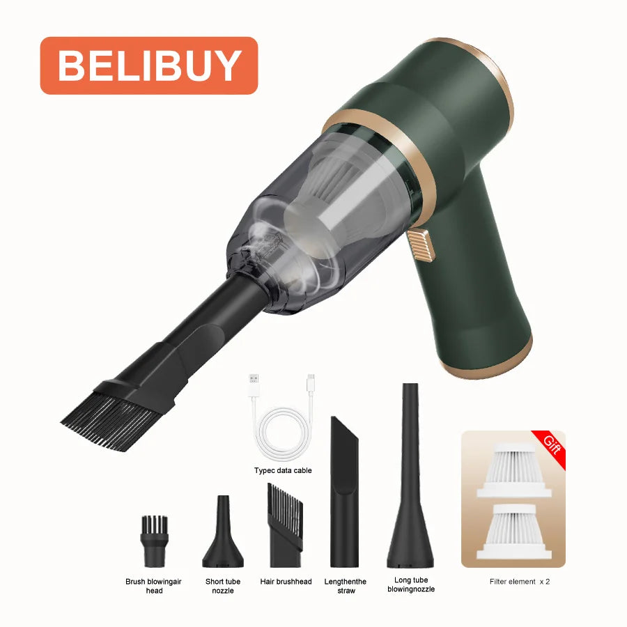 Wireless Car Vacuum Cleaner Cordless HEPA Dust Removal For Cars