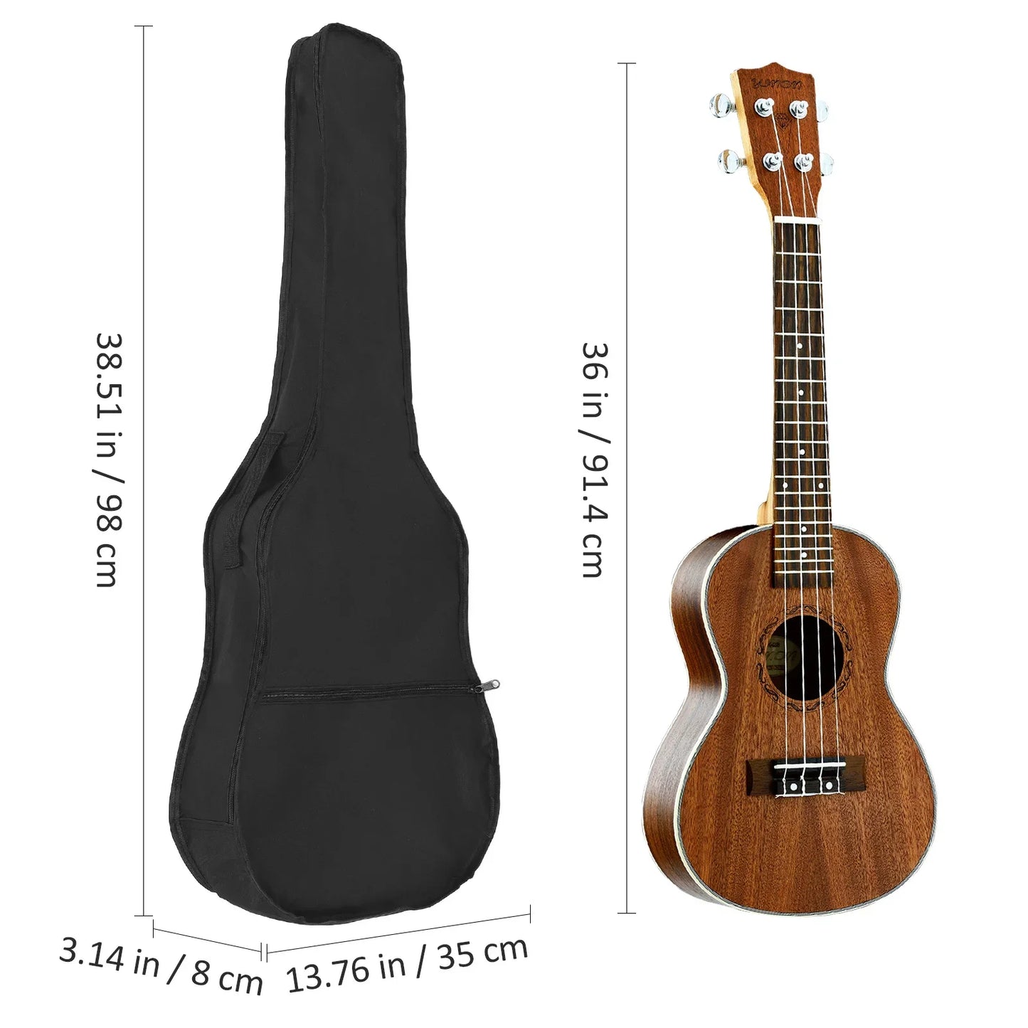 Oxford Guitar Bag Waterproof With Zipper Pocket And Shoulder Strap