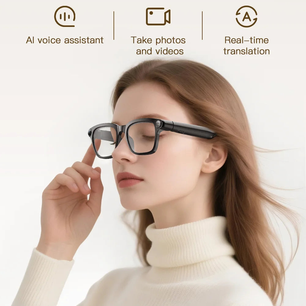 Giinova 800W Smart Video Glasses With Camera 1080P HD