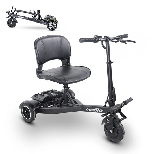 Aluminum Li battery 3-Wheel Foldable Scooter,Lightweight Li-ion E scooter,electric mobility scooter for elderly man or woman