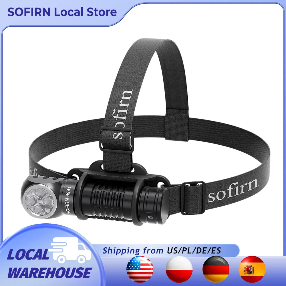 Sofirn HS41 Headlamp 4000lm USB-C Rechargeable SST20 LED