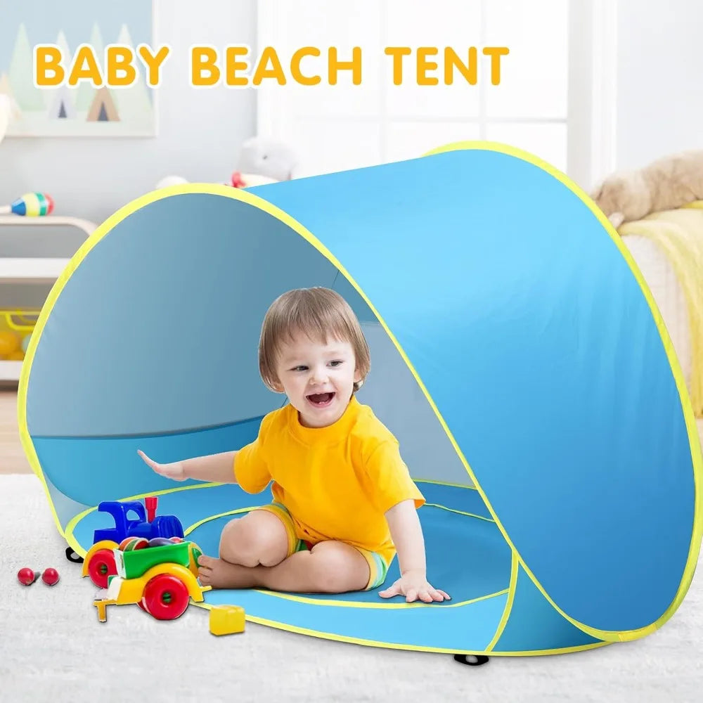 Portable Beach Shade Tent For Infants UV Protection Easy Setup