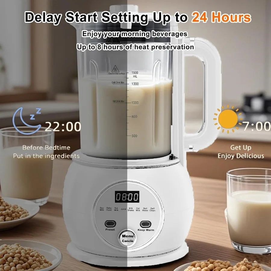 MDNG 10 In 1 Nut Milk Maker With 20 Blades For Smooth Nut Milk