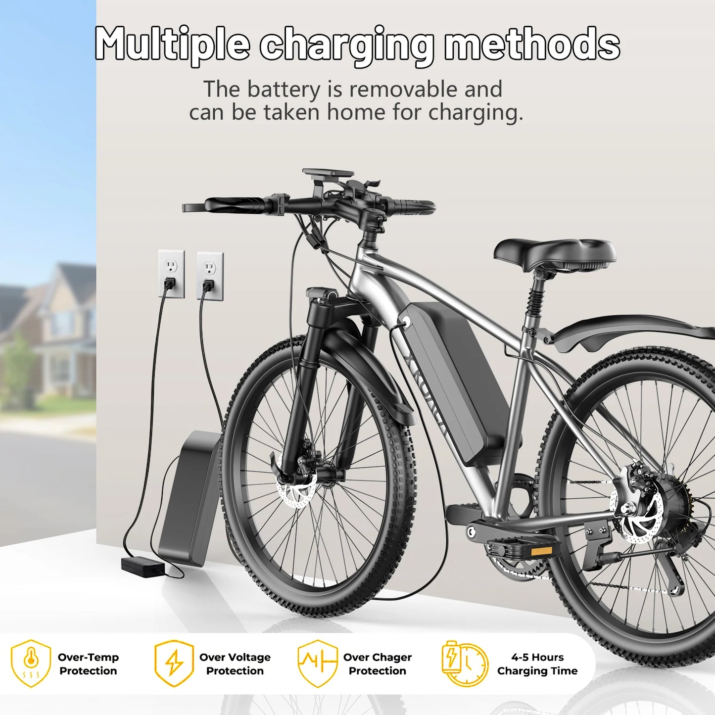 X-koala 7-Speed Electric Mountain Bike 55 Mile Range