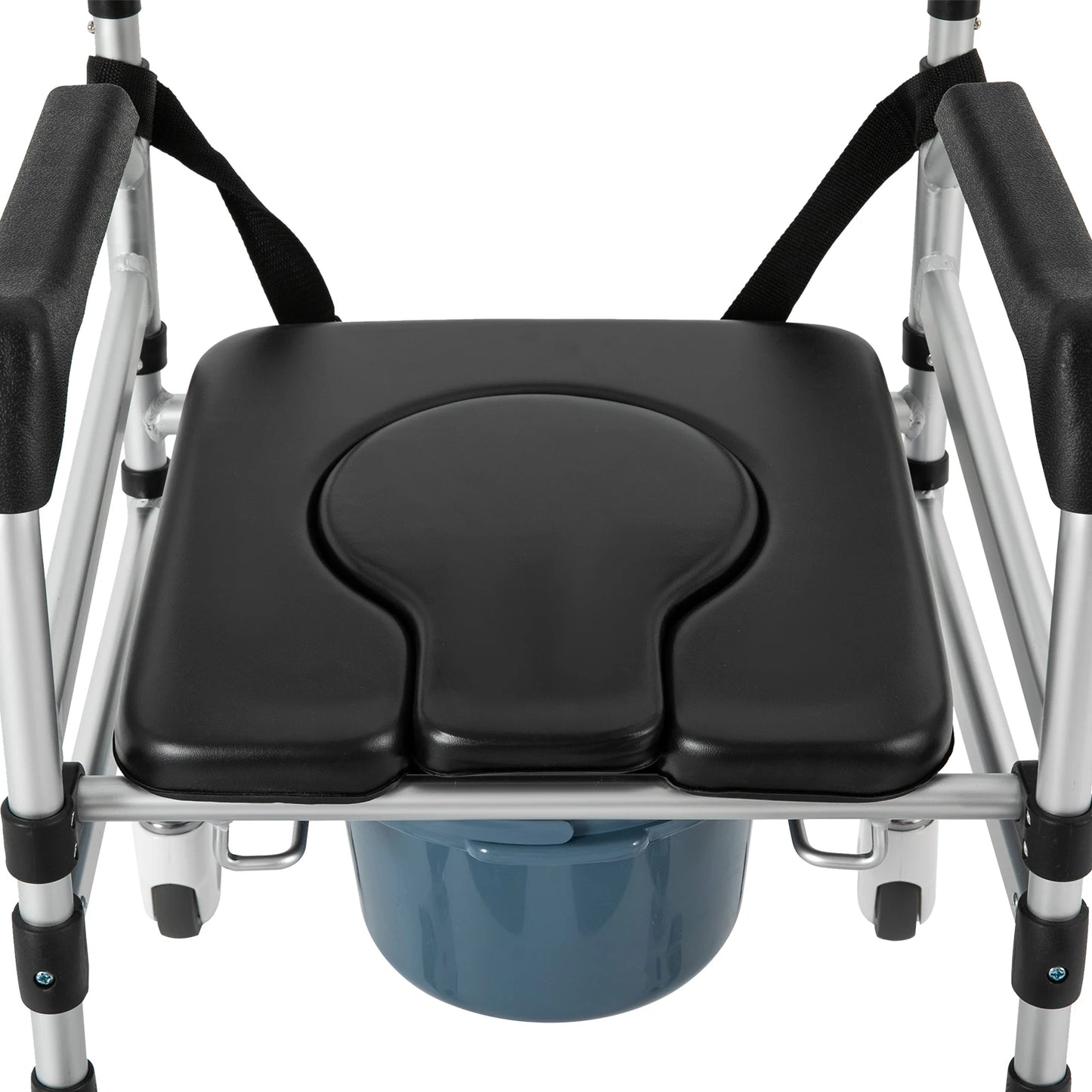 Shower Chair With Wheels For Seniors Adjustable Height 160kg Capacity