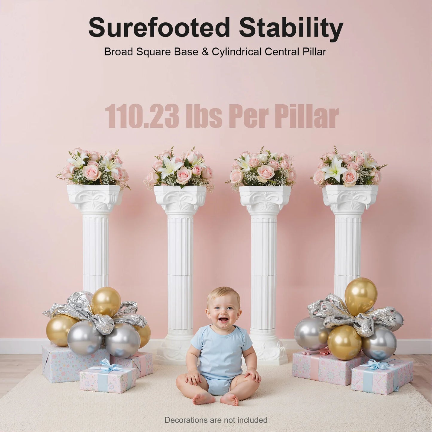 Bymaocar Roman Pillars Set For Wedding And Party Decor