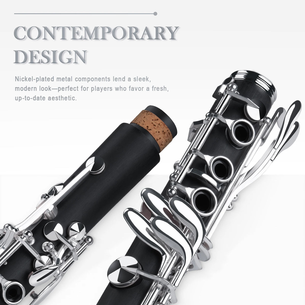 Sonicake Bb Clarinet For Beginners With Hard Rubber Body
