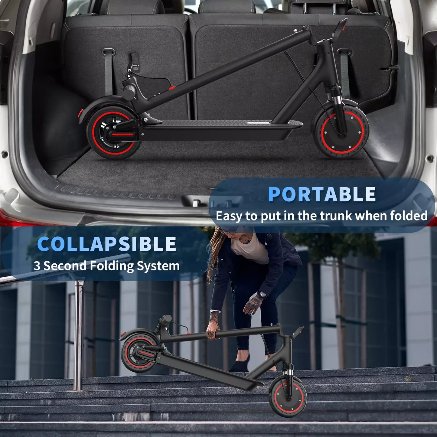 Ladped Electric Scooter LP07 350W 19MPH Dual Suspension App Control