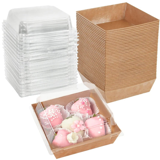 Xunyihappy Kraft Paper Cake Boxes For Desserts Donuts And Cookies