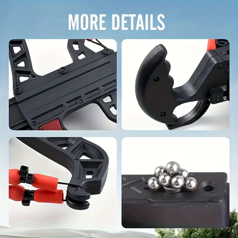 Dual-Purpose 7-Shot Archery And Steel Ball Compound Bow Package