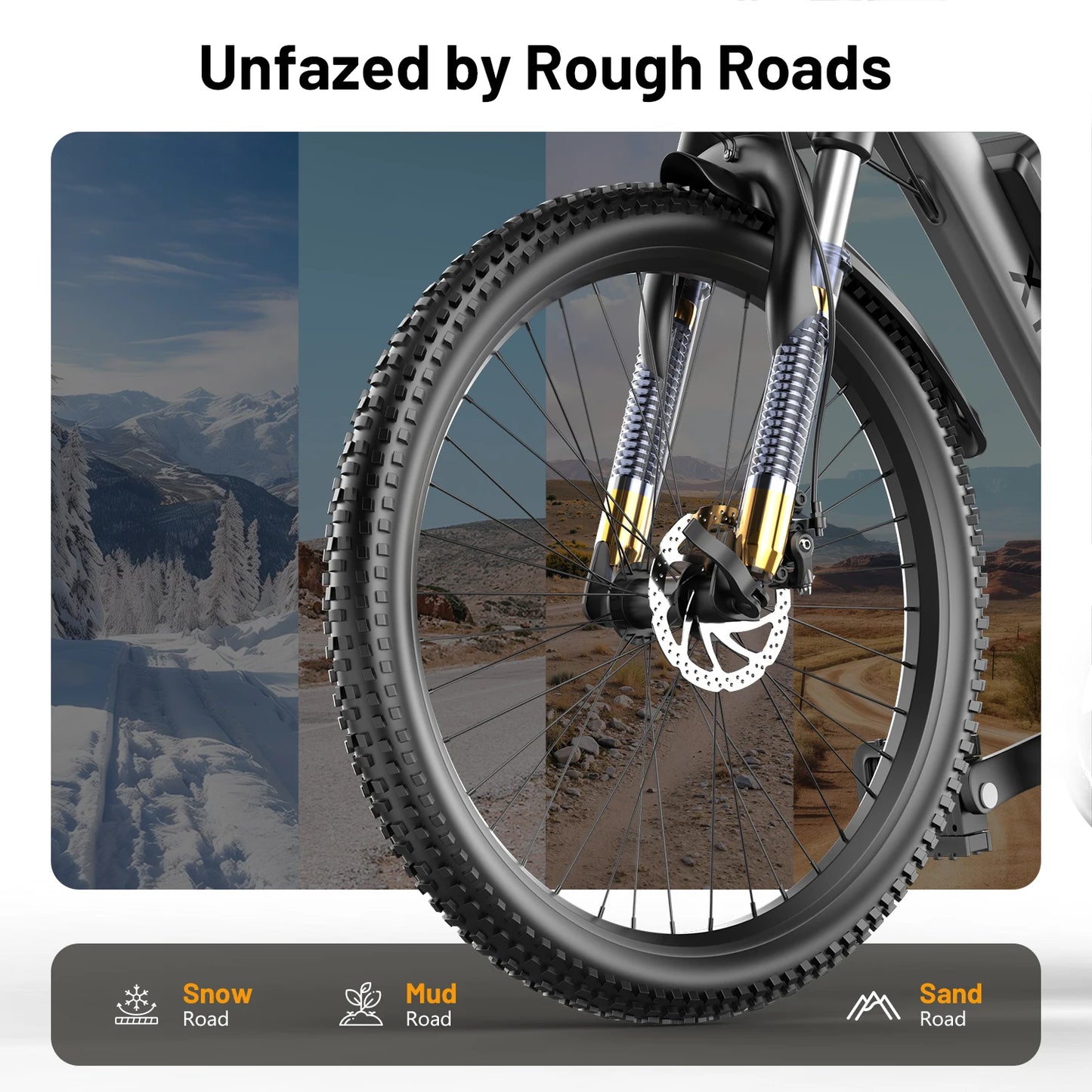 X-koala 7-Speed Electric Mountain Bike 55 Mile Range