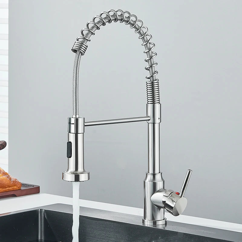 Rozin Pull Down Kitchen Faucet With Hot Cold Water