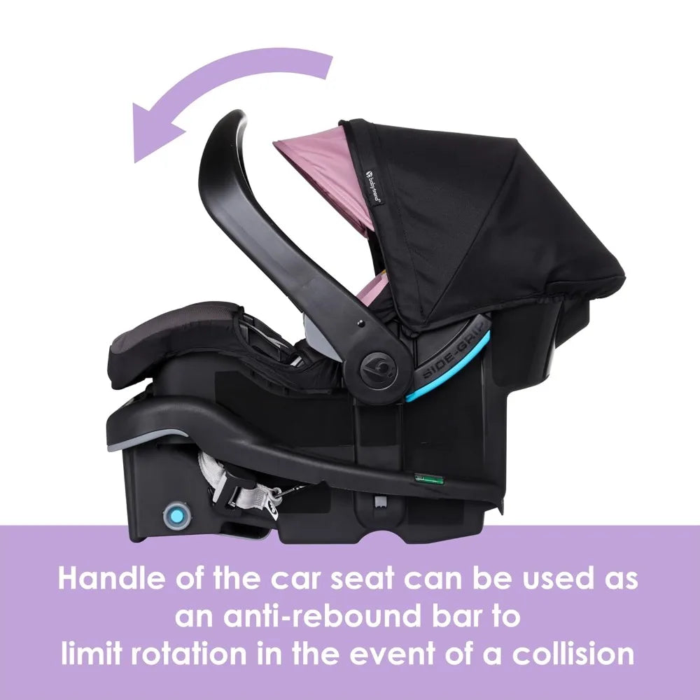 Lightweight Infant Car Seat With Plush Cushioning And Adjustable Harness