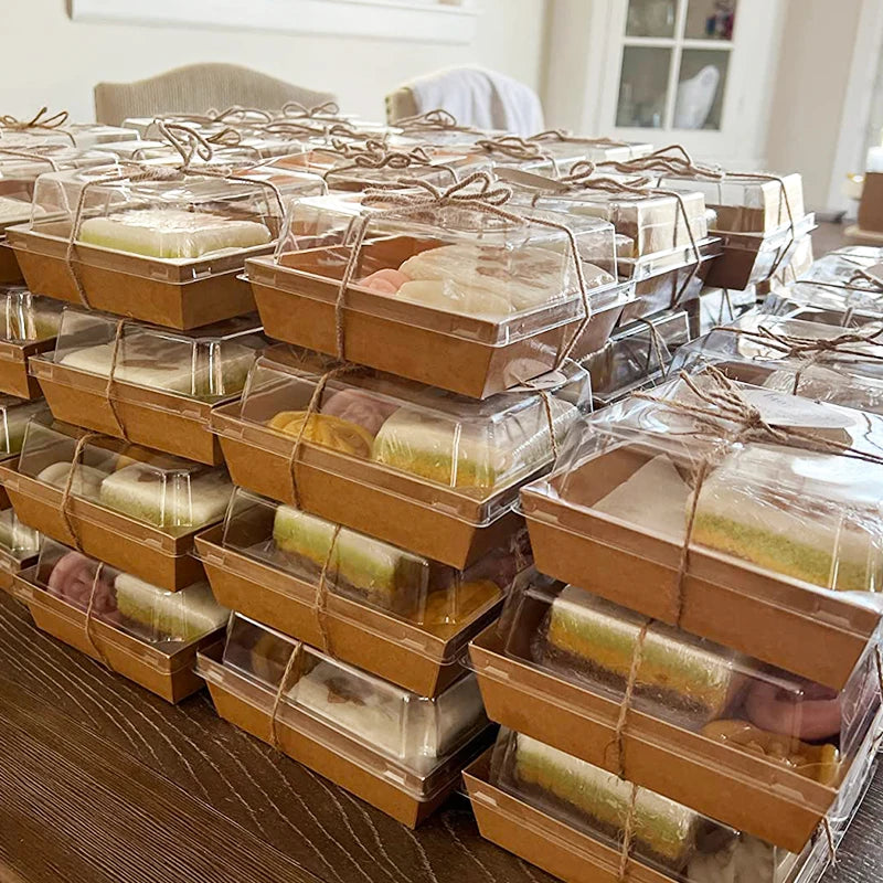 Xunyihappy Kraft Paper Cake Boxes For Desserts Donuts And Cookies