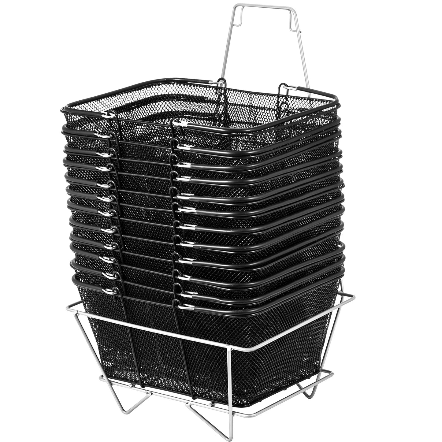 SucceBuy 12-Piece Shopping Baskets With Handles