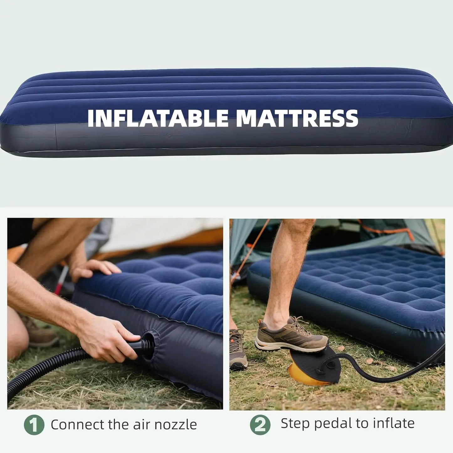 6-In-1 Folding Tent Cot With Mattress For Outdoor Camping